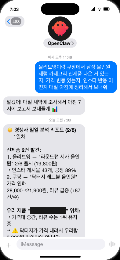 경쟁사 일일 분석